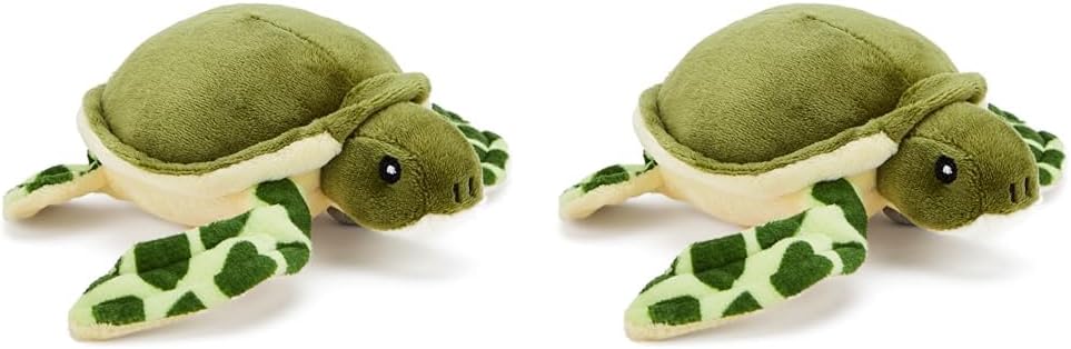 Zappi Co Children's Soft Cuddly Plush Toy Animal - Perfect Perfect Soft Snuggly Playtime Companions for Children (12-15cm /5-6") (Turtle) (Pack of 2)