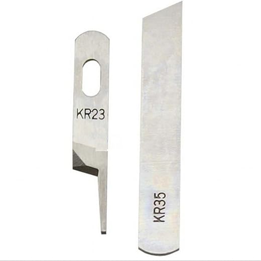 WellieSTR 2 KR23&KR35 Upper & Lower Knife/Blade,Industrial Serger / Overlock Sewing Machine Parts,For Juki,Siruba,Pegasus,Jack...