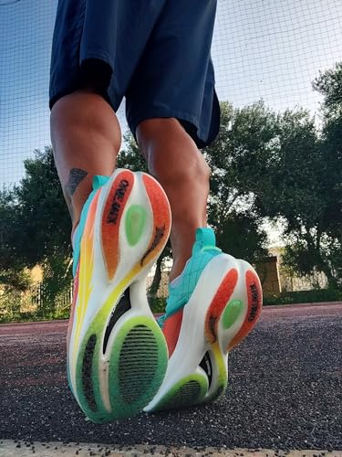 Men's Road Running Shoes Marathon Running Shoes Carbon Fiber Plate Running Shoes Wide with Arch Support Lightweight Breathable Sneakers ONEMIX Light Armor 216014