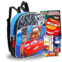 Disney Cars Backpack for Toddlers ~ Deluxe 11\" Mini Cars Preschool Backpack