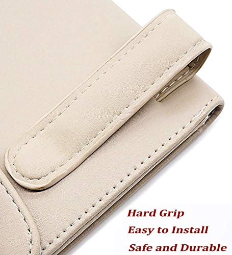 Sembem Car Tissues Holder For Car, Visor Tissue Holder, Car Tissue Box, Car Disposable Masks Holder, Mask Dispenser For Car（Beige） #TOP4