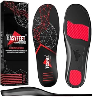 {New 2022} Premium Anti-Fatigue Shoe Insoles - High Arch Support Insoles - Shoe Inserts Orthotics Men Women - Relief Plantar Fasciitis Heel Arch Feet Pain Flat Feet - Work Boot Sneakers Hiking Shoe