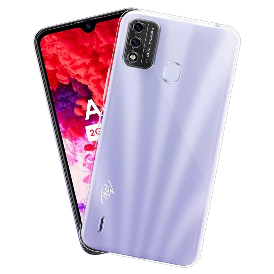 Image of COVERBLACK Soft Rubber Back Cover Compatible Model for itel L6006 / itel A48 - Transparent