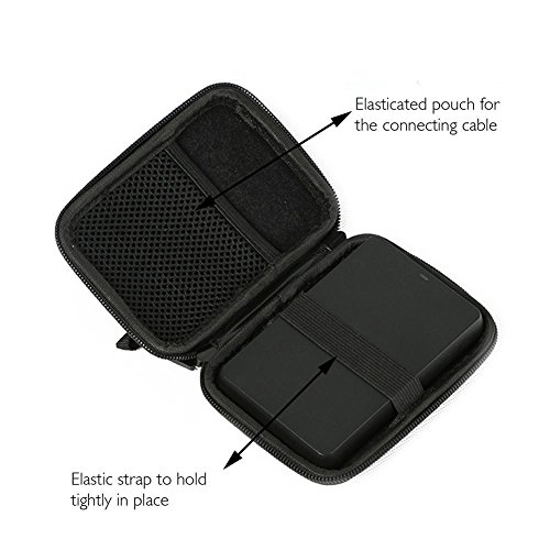Portable External Hard Drive Case Bag for 2.5 WD