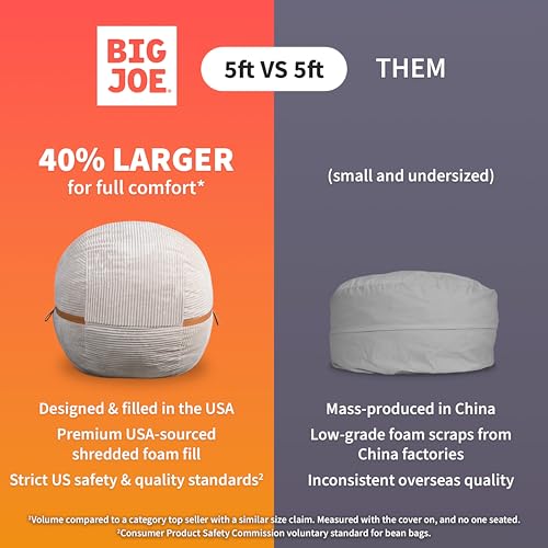 Big Joe Fuf 5Ft Foam Bean Bag