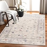 Amazon｜伝統的な カーペット ペルシャ絨毯風ラグ 花柄8 洗える 約2畳