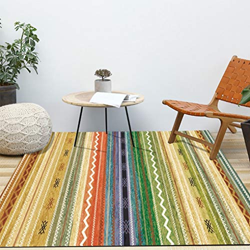 洗えるラグマット 長方形 カーペット カラー 80*200 ホットカーペット対応 洗える 滑り止め 絨毯 じゅうたん 欧式古典 図柄ラグ マット 洗える 滑り止め ルームマット フットマット ホーム寝室向け 床マット ラグカーペット