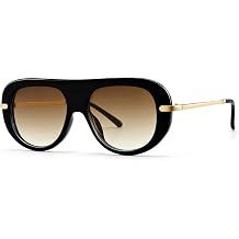RAYSOL Retro Aviator Sunglasses for Women, Trendy Chic 70s Shades