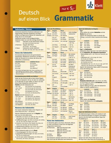 Deutsch auf einen Blick - Grammatik - Weber, Renate | 9783125612471