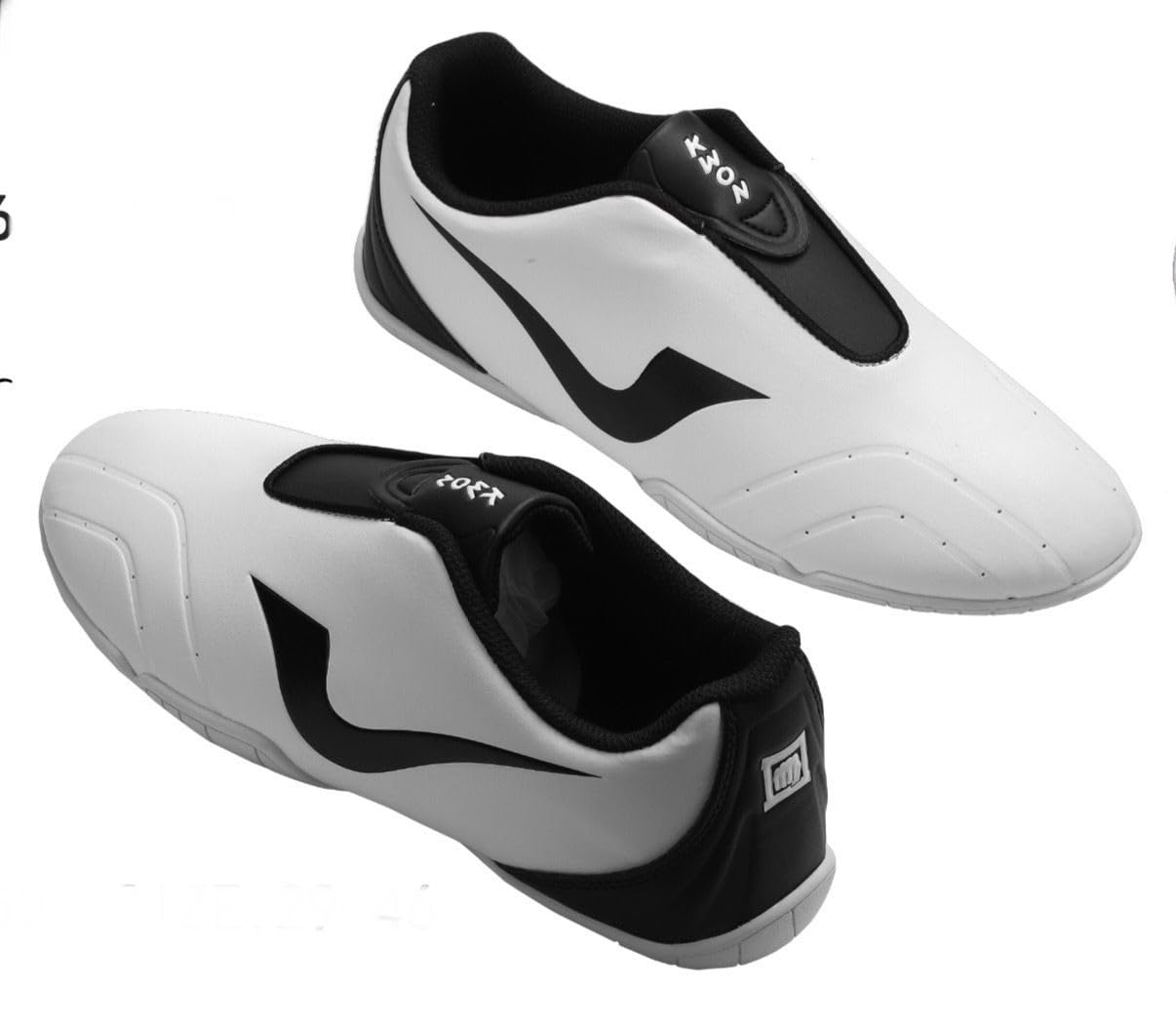 Kwon Basic Taekwondo/Kickboxing/Karate Training mat Shoes - 41 Size White/Black-image-14