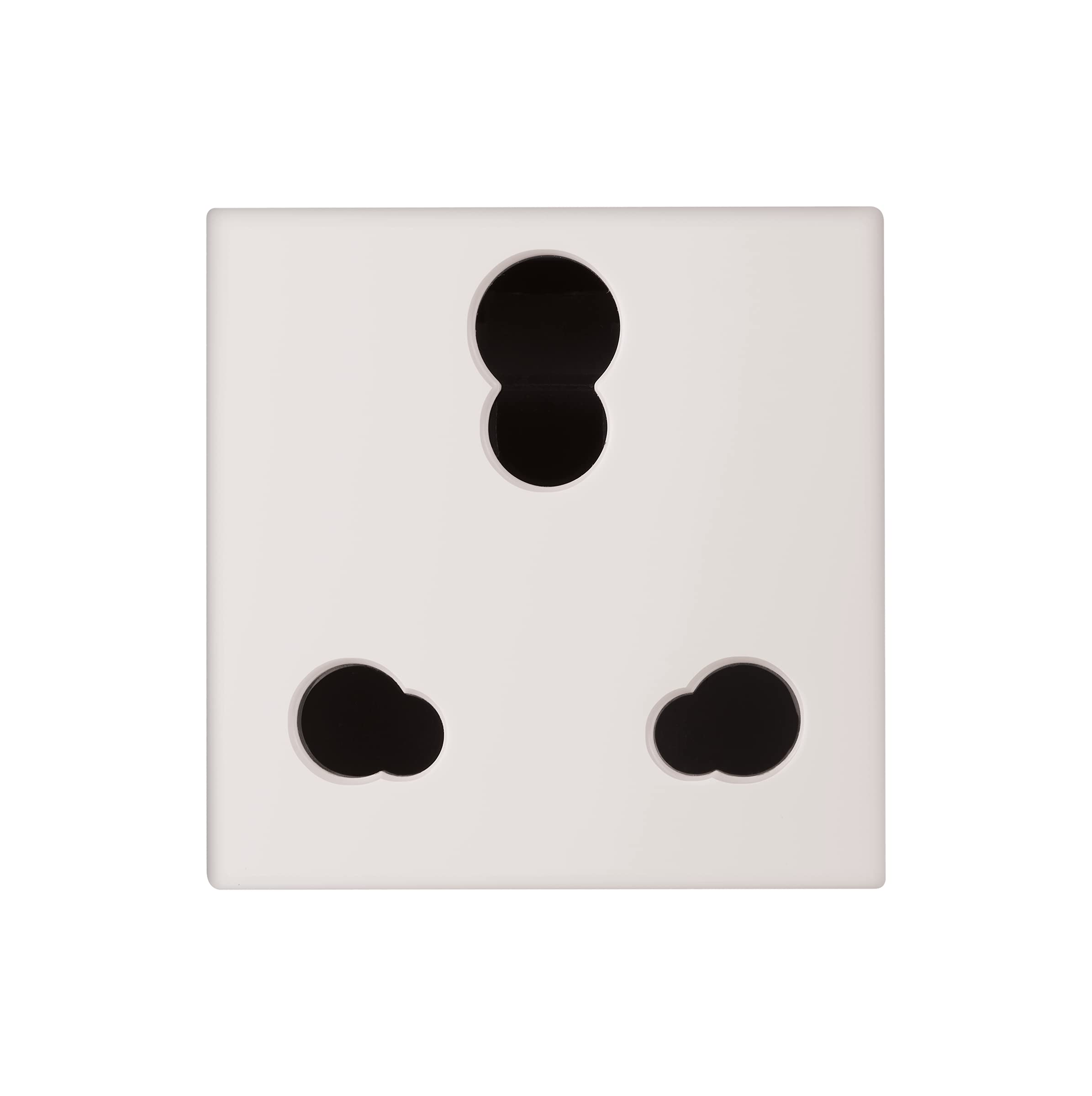 Legrand Myrius 6/16A Socket w/Shutter for Switch Board (2 Module, Classic White) | IS: 1293:2019 Certified | Wire Thickness - 0.75mm² to 2.5mm² | Self-Extinguishing Socket for Electrical Switchboard-image-27