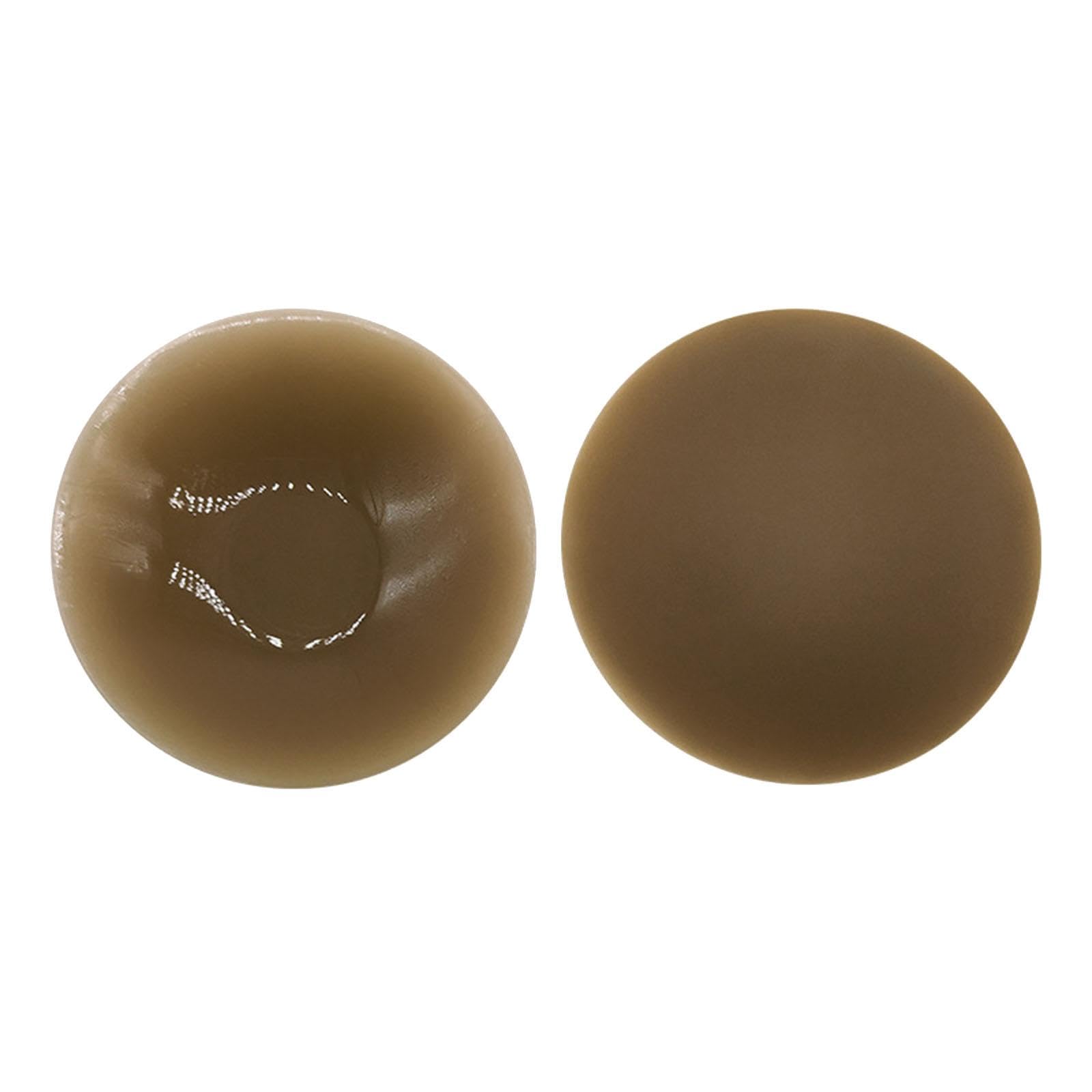 Women Breast Cover Breast Patch Sticky Bra Comfortable Round 7cm Brown-image-27