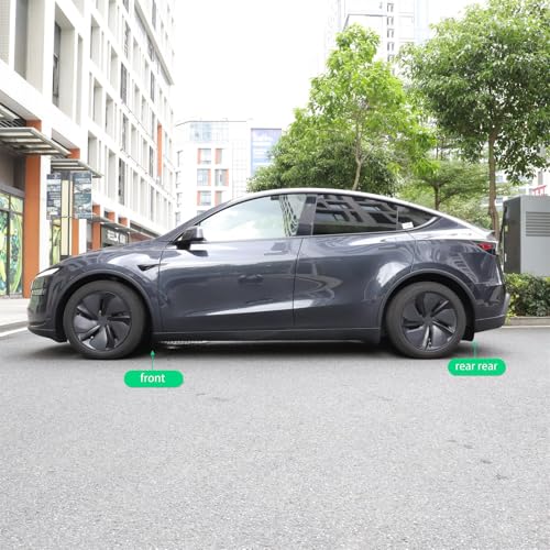 Image of LUCKEASY 4pcs Car Mud Flaps Splash Guard Fender for Tesla Model Y Juniper 2025 2026 Fender Mudguard Exterior Accessories TPE Black