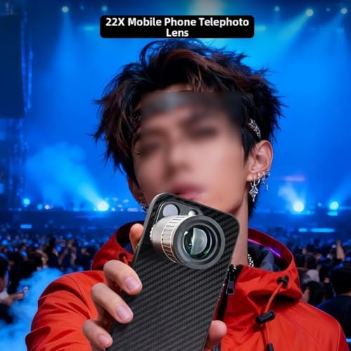 Teleobjetivo zoom 22x de metal para fotografía exterior con móvil Pro Max 14 5