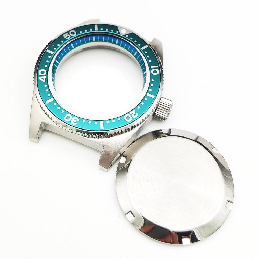 40mm Vintage Uhrengehäuse, Passend für NH35 NH36 Automatikwerk 28,5mm Zifferblatt, Edelstahl Retro Taucher Uhren Modifizierung Kit für Seiko Prospex 62MAS Re-Creation