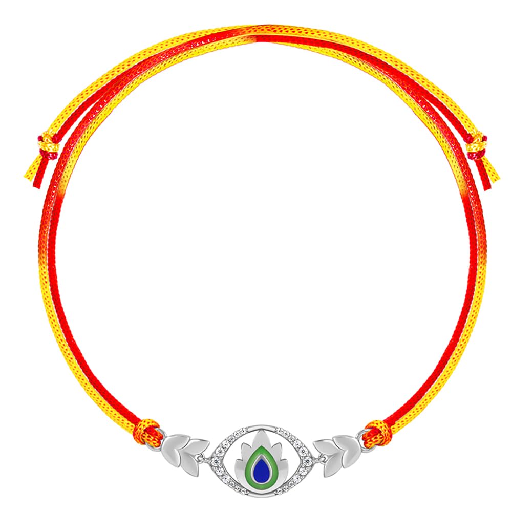 GIVA 925 Silver Peacock Feather Motif Rakhi | Gifts for Men and Boys | Quirky Rakshabandhan Rakhi for Brother | Silver Rakhi for Boys & Men With Certificate of Authenticity and 925 Stamp (B0CB61KYT4) Amazon Price History, Amazon Price Tracker