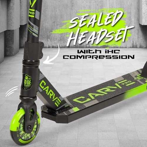 Image of Pro Stunt Trick Scooter for Kids Ages 5-12 - Lightweight Durable Freestyle Kick Scooter for Skatepark and Street - Easy Assembly - Madd Gear MG2
