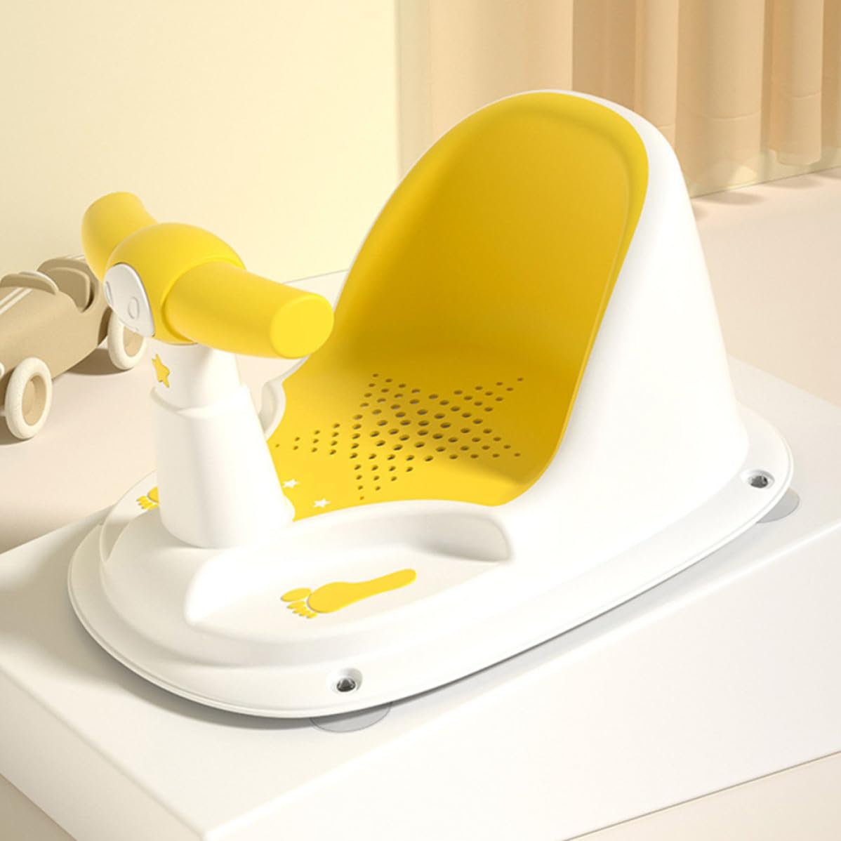 Mipcase Asiento el Plástico para de Baño Antideslizante Niño del Sentarse Diseño Seguro