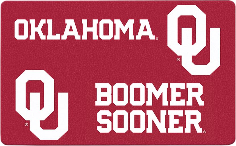 Oklahoma Sooners Food and Water Placemat for Dogs and Cats | 16" x 28" | Non-Slip | Water-Proof