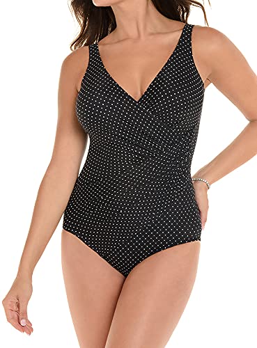 Miraclesuit Women's Swimwear DD-Cup Pin Point Oceanus Tummy Control Underwire Bra One Piece Swimsuit2