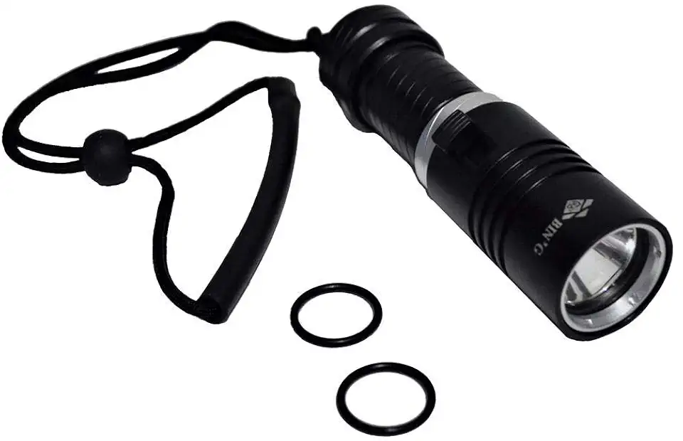 Lanterna Mergulho Cree T6 Recarregável à Prova Dágua 100m GB601