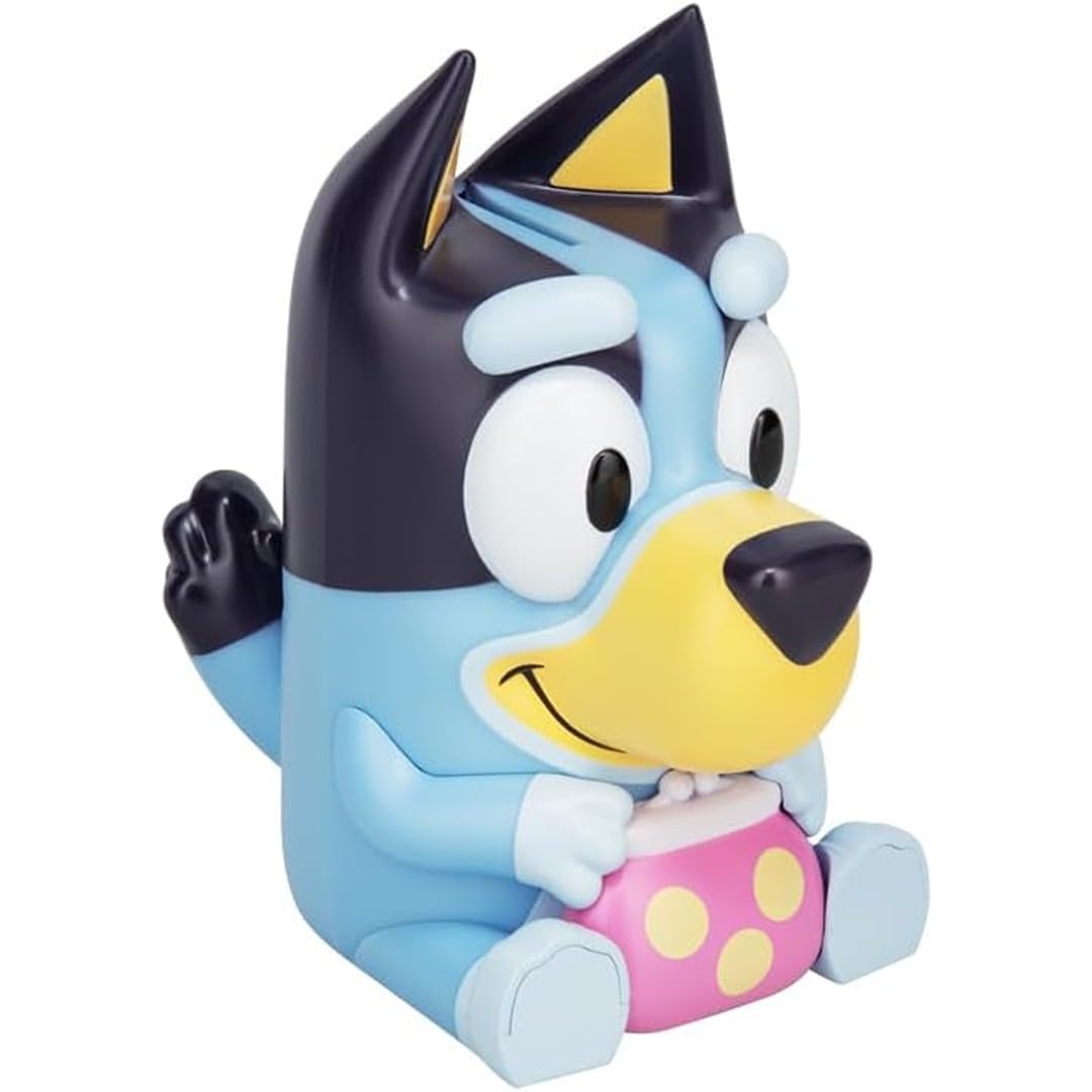 Paladone - Hucha con Sonido para niños a Pilas de Bluey con Licencia Oficial del Programa de televisión, Forma interactiva de Ahorrar