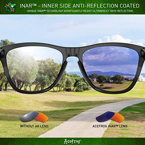 Image of Acefrog AR Coated Polarized Replacement Lenses /Earsocks for Oakley Quarter Jacket OO9200 Sunglasses