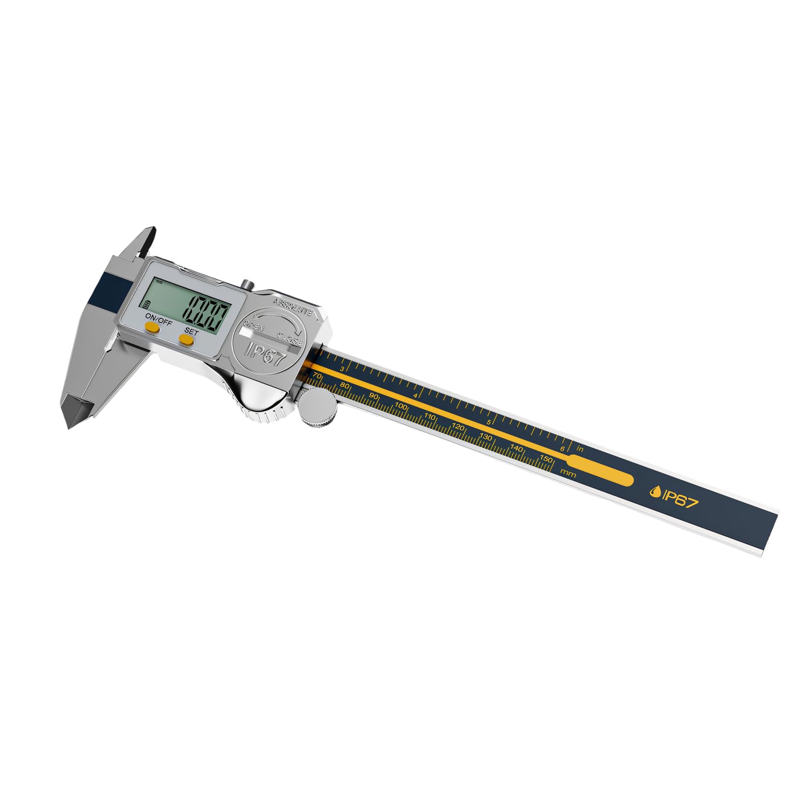 Digital Caliper, 150mm 6 ' ' Calipers Measuring Tool Electronic Micrometers Caliper Measuring with LCD Screen Electronic Digital Tool