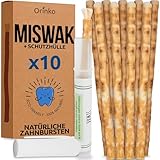 🦷 NATÜRLICHE ZAHNWEIßUNG: Unsere 100% natürlichen Miswak Zahnbürsten sind bekannt für ihre kraftvolle Zahnreinigung und stärken den Zahnschmelz auf natürliche Weise.