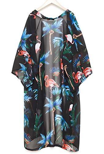 Central Chic Pretty Kaftans Kimonos Beach Cover Up Night Top Blusa Suelta Talla única Cover