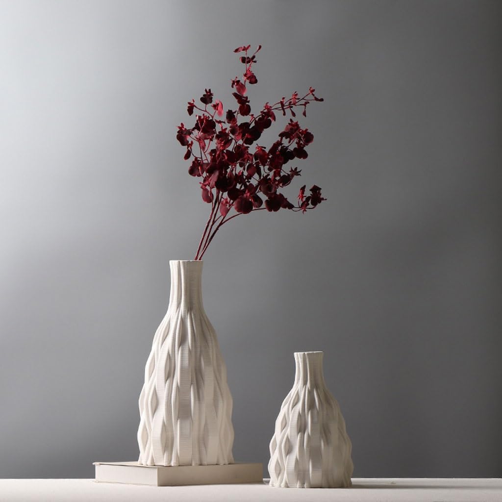 Vasen Wohndeko Wohnzimmer Keramik Vase Blumenarrangement Behälter Einfachheit Büro Getrocknete Blumenvasen Home Ornamente(B)