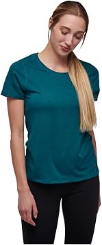 Black Diamond Equipment - Womens Lightwire Short Sleeve Tech Tee as1, Alpha, xx_l, Regular, Regular, Dark Carribbean