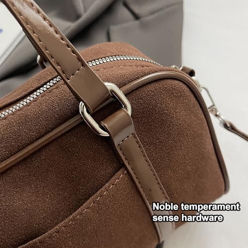 Sac à main vintage noir en daim synthétique à sangle réglable - 3