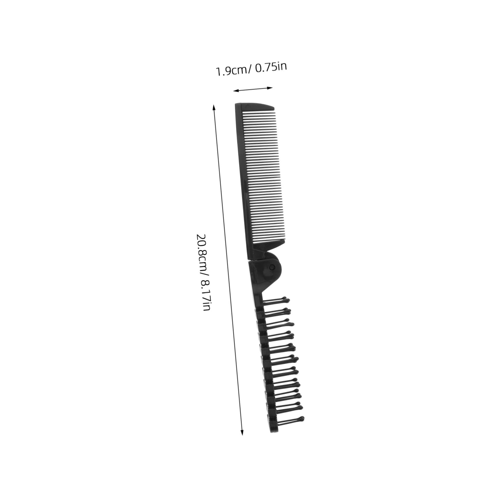 COLLBATH Peigne à Cheveux Pliable et Portable en Plastique Antistatique, Denture Large pour Retouches Rapides, Lot de 30 Pièces, pour Événements et Travail