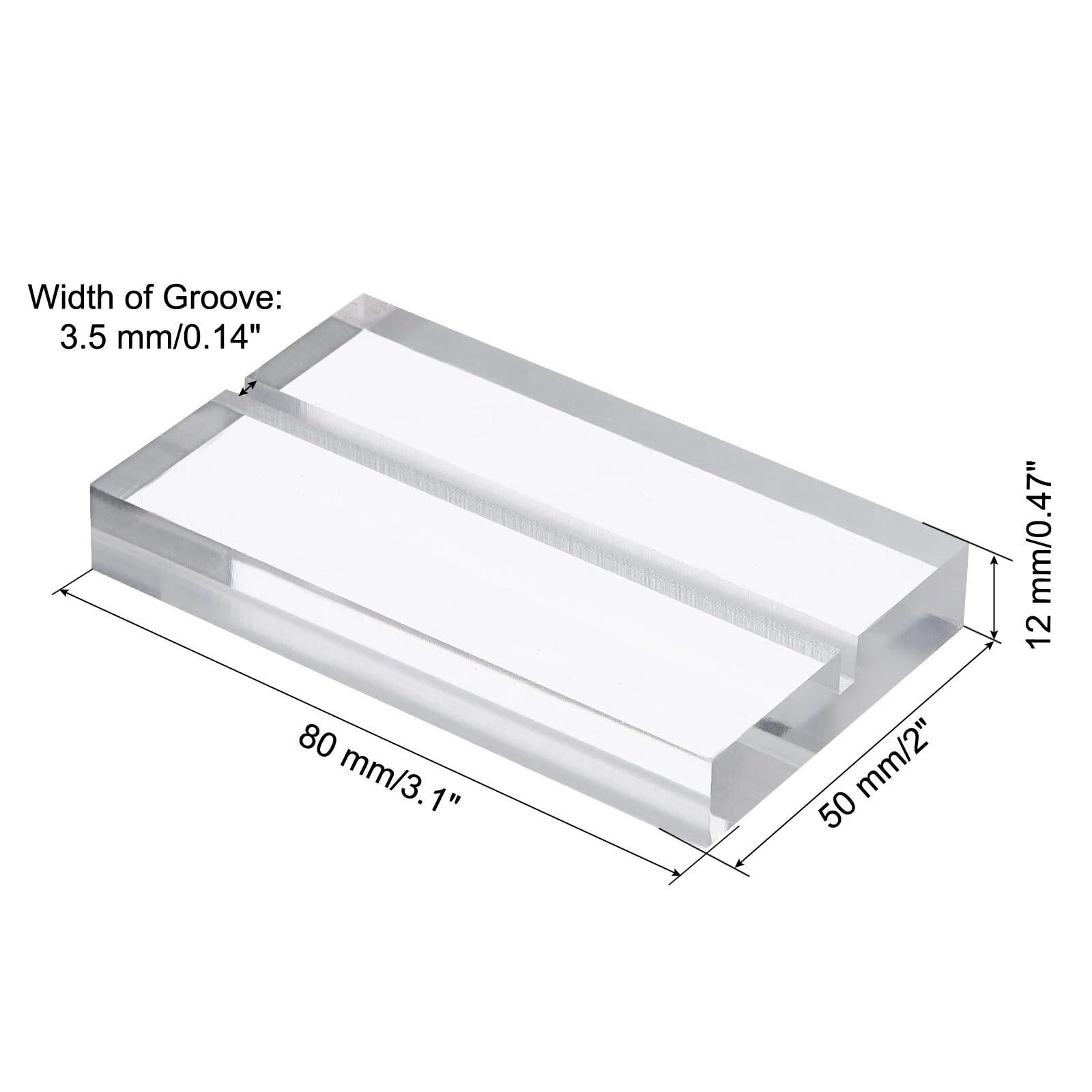 Tischkartenhalter 10/20 Stück Platzkartenhalter | Acryl-Tischschild, Nummernhalter, Namensständer for die Anzeige von Fotomenüs, transparent(3.1 Inch,20pcs)