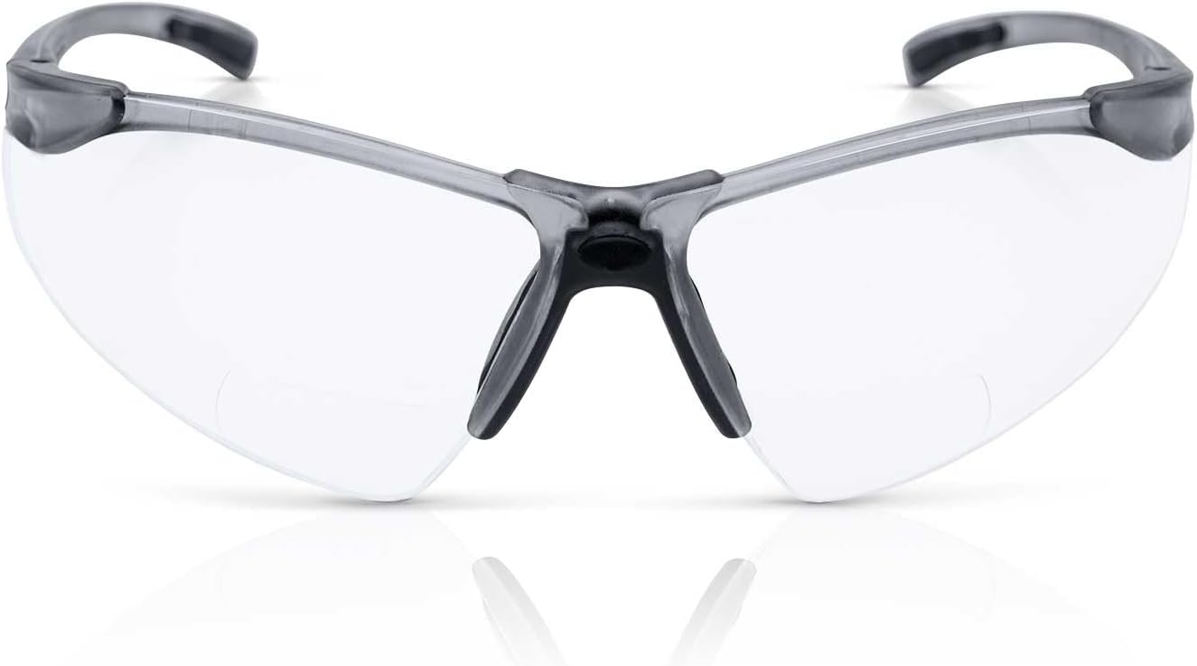 Sellstrom XM340RX Safety Glasses with Readers - Wraparound Bifocal Eyeglasses for Men/Women - ANSI Z87.1 - Image 12