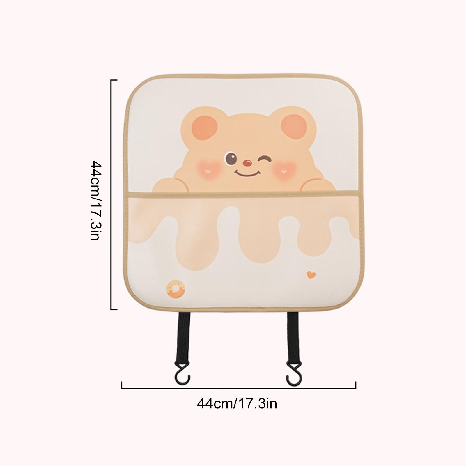 Générique Rücksitz Protector, Cartoon Backseat Cover, Waterproof Anti-Kick Mat Kids, Material PU Leather Easy-to-Clean Interior Guard Fit Fahrzeuge Zubehör für Reisen