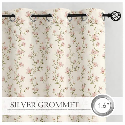 Image of STITCHNEST 'Whispering Gardens Series' Premium Heavy Polyester 100% Blackout Curtains 7 Feet Long Set of 2 | Door Curtain 7 Feet x 4 Feet | Perfect for Home Decor