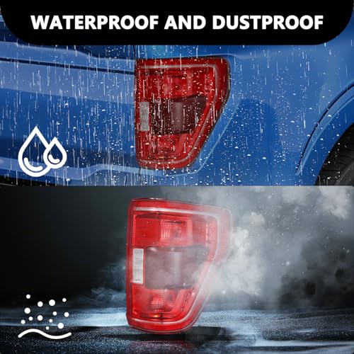 Image of Aosky Halogen Tail Light Assembly Compatible with 2021-2023 Ford F150 XLT Tremor with Blind Spot Rear Taillight Brake Signal Lamp (Pair)