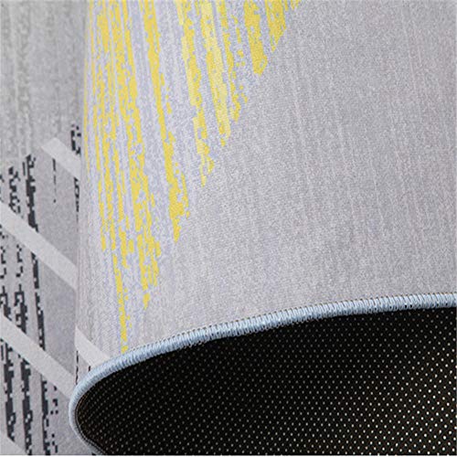 Tapis de salon géométrie conception de haute qualité beige doré - 5