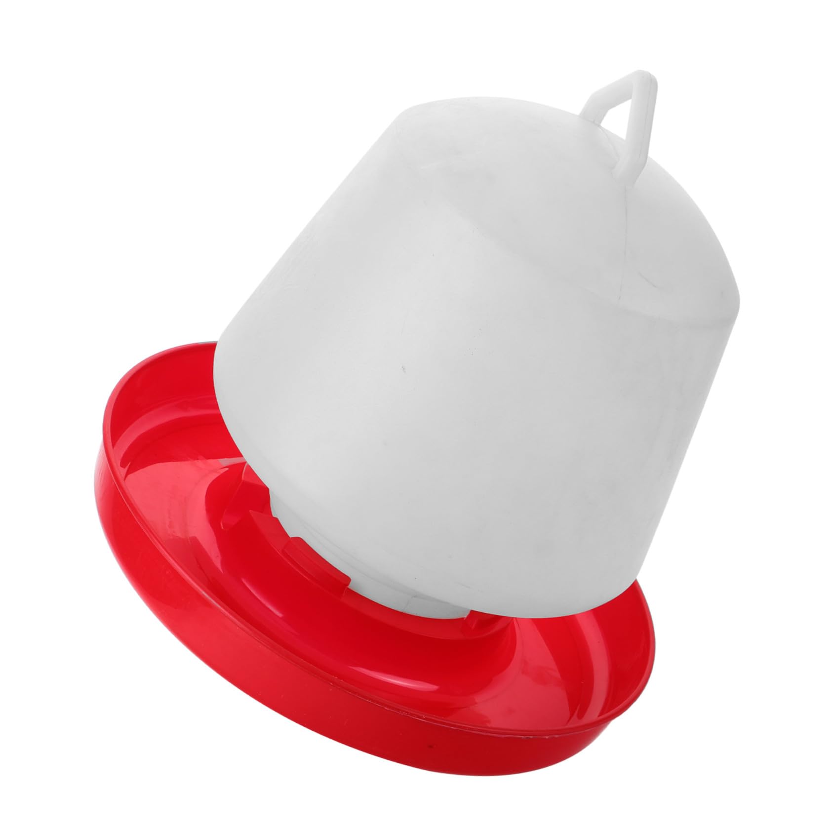 TOYANDONA Mangiatoia per Pollame Resistente alla Pressione e Forte Robustezza Design Creativo in Plastica Bianca per Alimentazione di Galline e Oche All'aperto