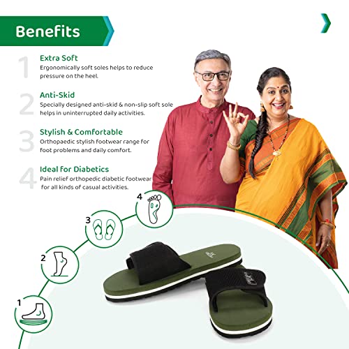 Image of ORTHO JOY Extra Soft Doctor Ortho Slippers for Men /Flip-flops