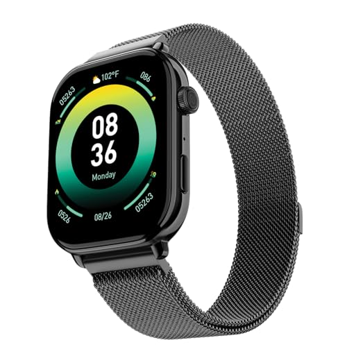 Image of Noise ColorFit Pulse 4 Max Smartwatch - Black Link