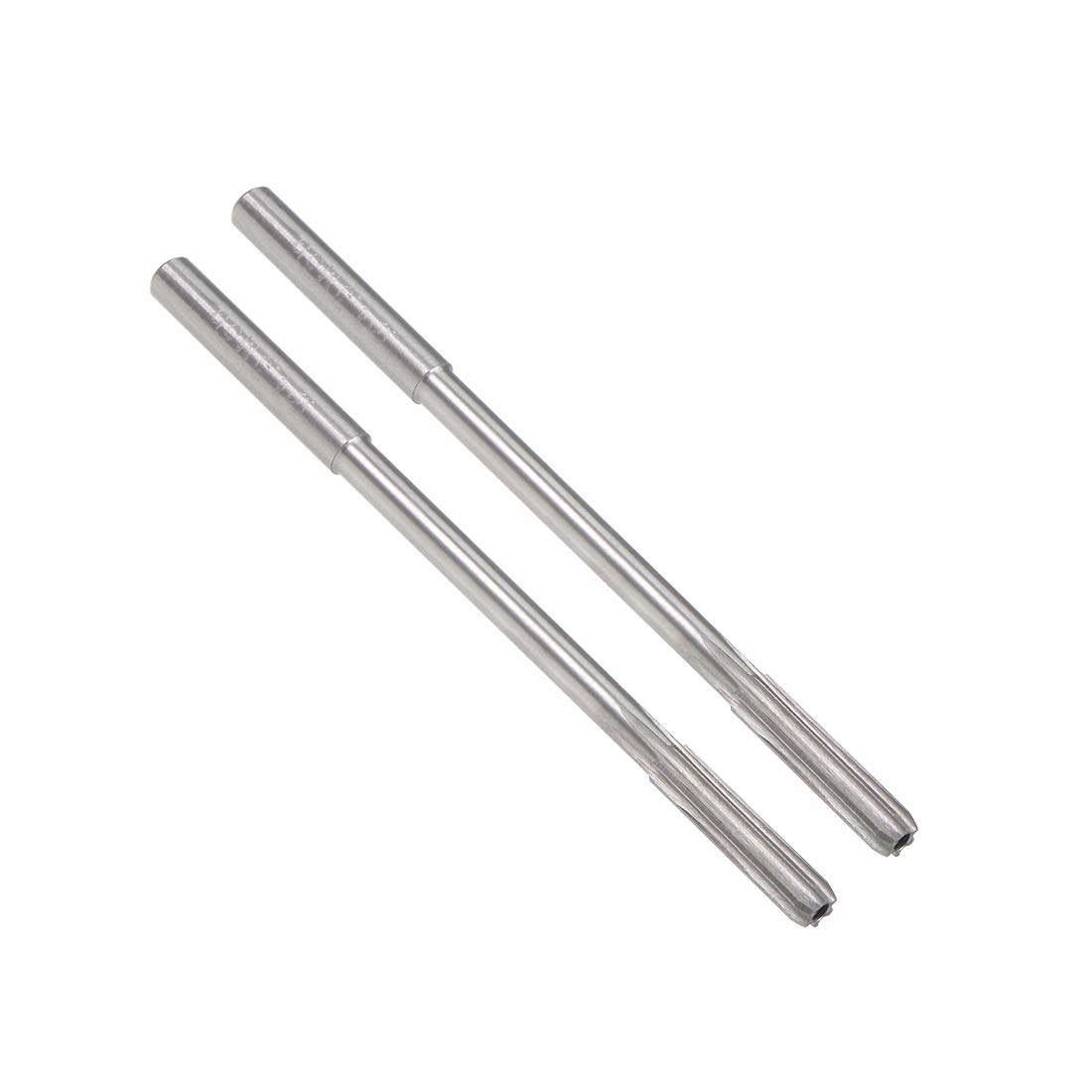 uxcell 4.3mm Chucking Reamer, HSS Cobalt M35 Lathe Machine Reamer D4 6 Straight Flutes, Round Shank Milling Cutting Tool, for Stainless Steel Alloy