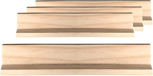 Bene Casa Bandejas de madera para dominó Juego de 4 Capacidad para hasta 10 Dominos