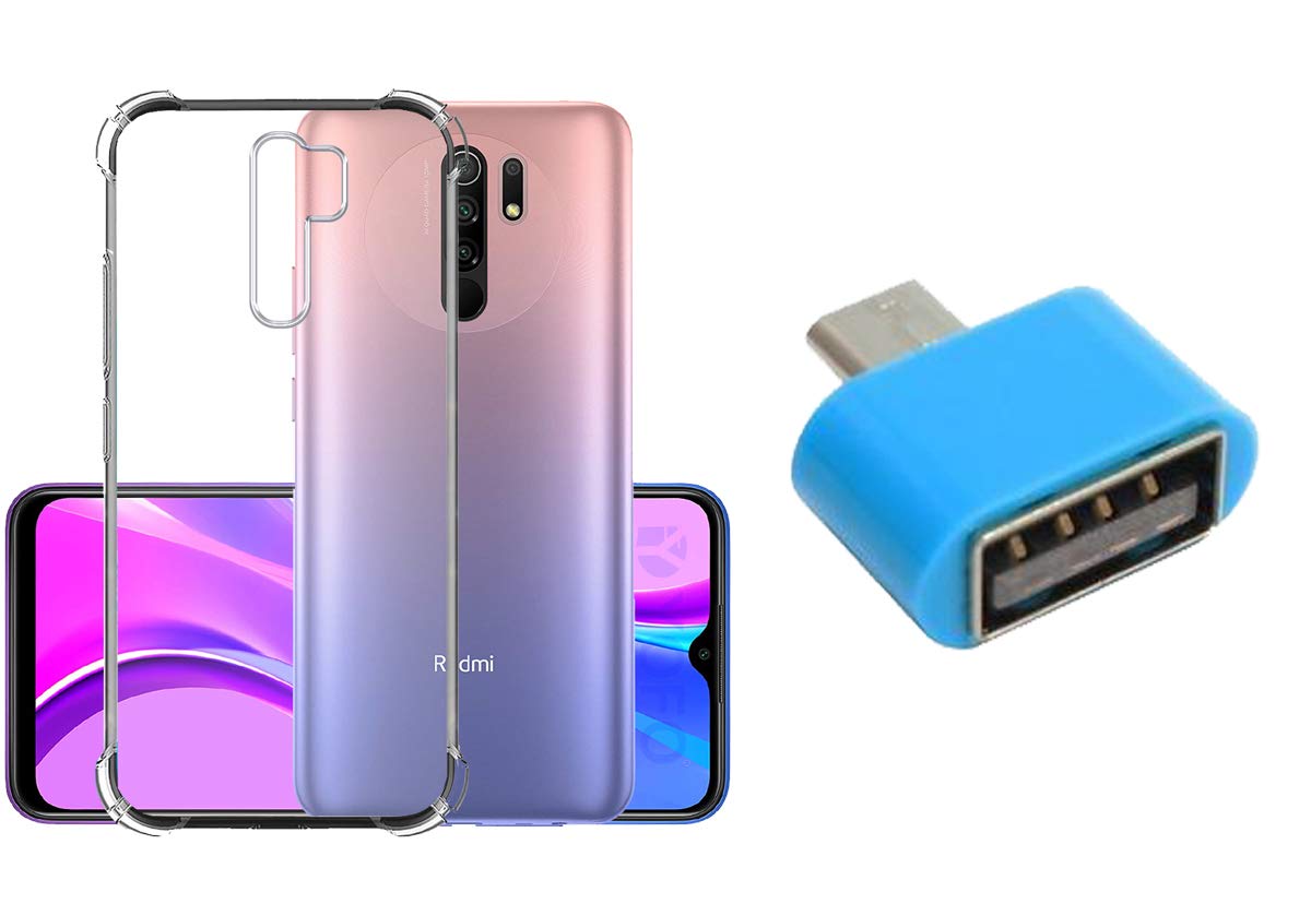 YOFO Silicon Transparent Back Cover for Mi Redmi 9 Prime Shockproof Bumper Corner, Ultimate Protection with Free OTG Adapter (B08ZJ5K6K8) Amazon Price History, Amazon Price Tracker