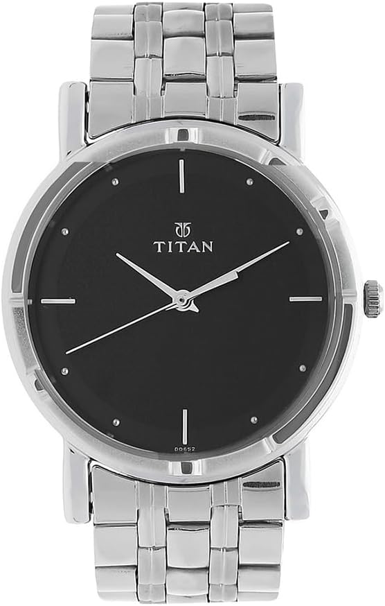 Titan Men's Karishma Analog Black Dial Watch