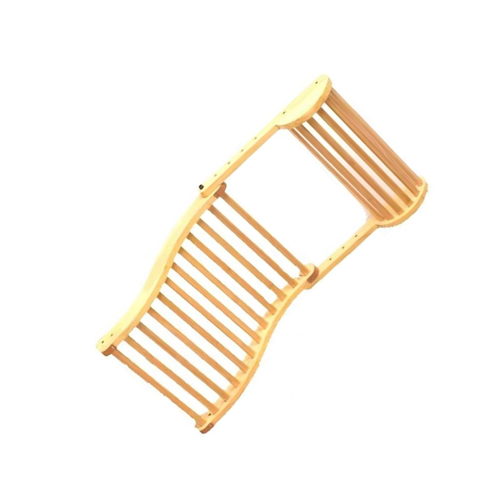 Xjdzineq Ventilated Wood Sauna Backrest Featuring Ergonomic Lumbar and Compact Foldable Construction Home Sauna Back
