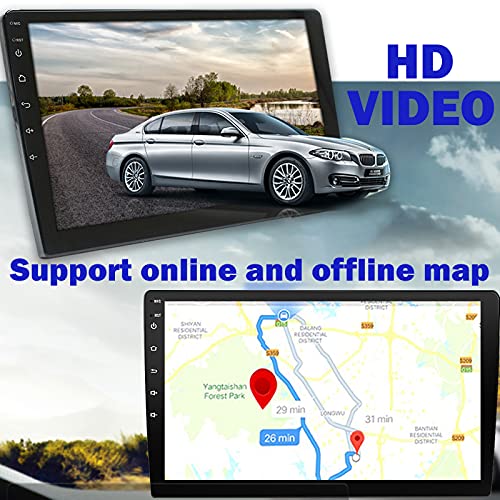 Binize Android 10.1 Inch Double Din Car Stereo Compatible With Wireless Carplay Android Auto Head Unit Car Radio Touchscreen Bluetooth Car Stereo With Backup Camera Car In-Dash Navigation Gps Units #TOP7