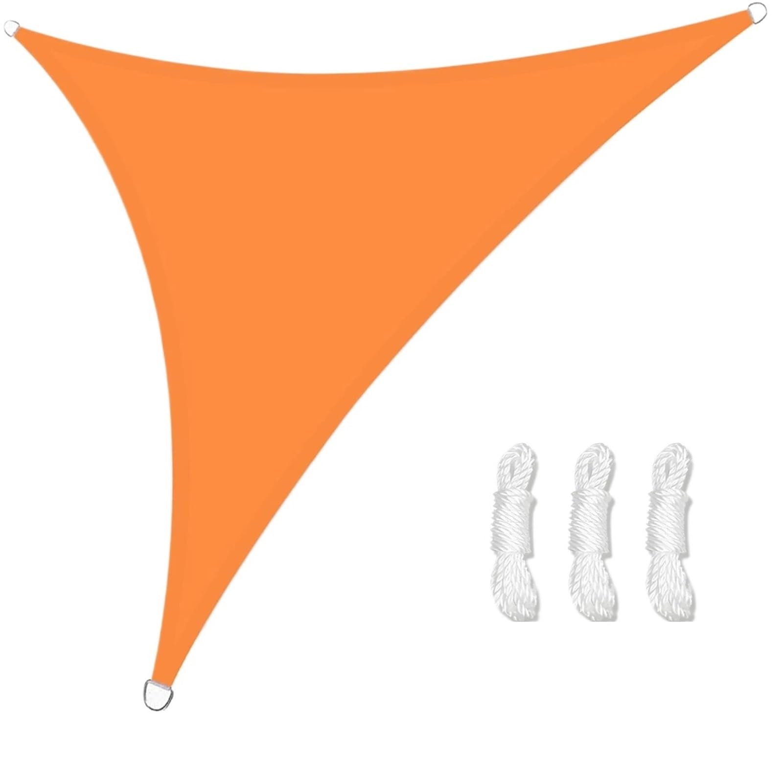 Voile d'ombrage triangulaire anti-UV imperméable 360x360x360cm pour protection terrasse
